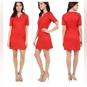 Pendleton Lora Linen Shift Dress in Cayenne